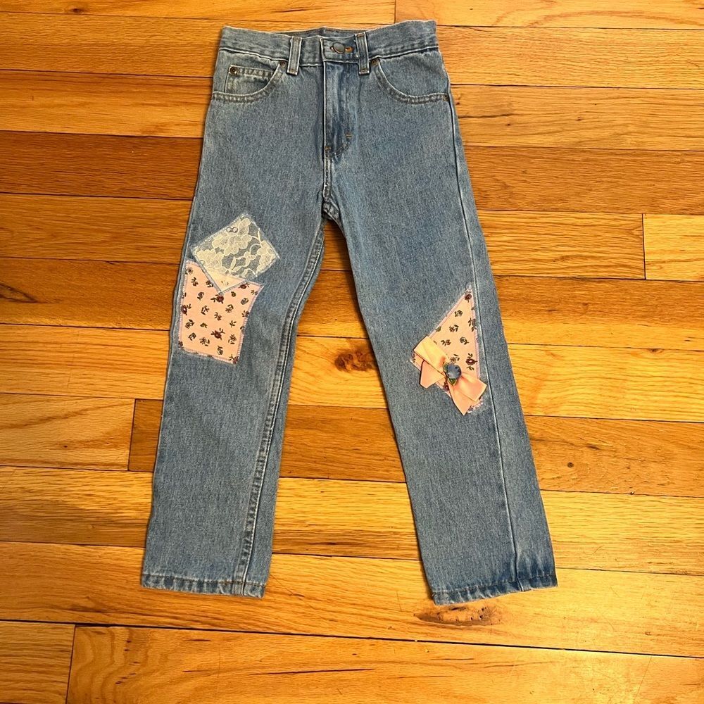 Vintage 1990s Patchwork Tickle Me! Jeans